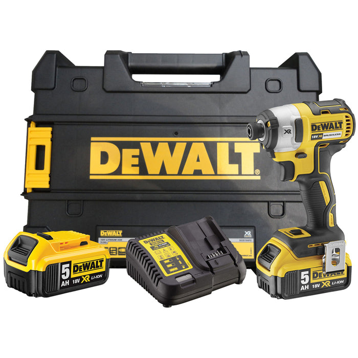 CORDLESS IMPACT DRIVER DEWALT DCF887P2-QW 18 V, 205.00 nm, NUMBER OF BATTERIES 2, 5.00 Ah, CASE