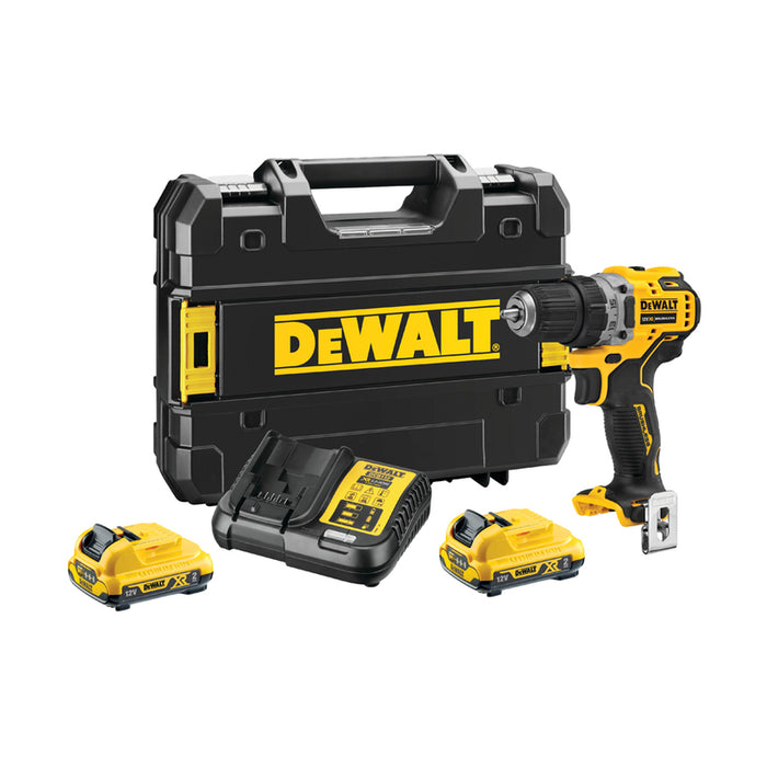 CORDLESS DRILL DEWALT DCD701D2-QW 12 V, 57.50 nm, NUMBER OF BATTERIES 2, 2.00 Ah, CASE