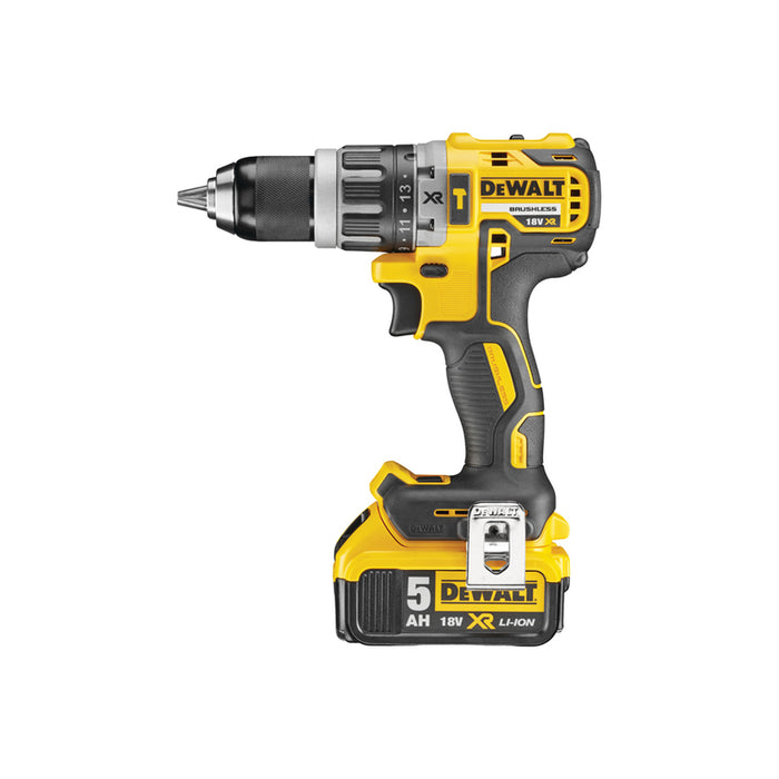 CORDLESS BRUSHLESS IMPACT DRILL DEWALT DCD796P2-QW 18 V, 70.00 nm, NUMBER OF BATTERIES 2, 5.00 Ah, CASE