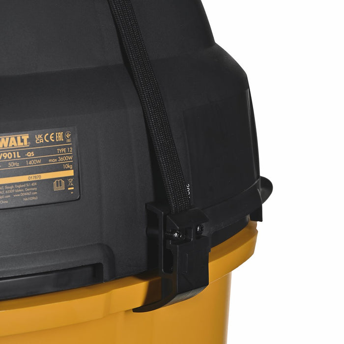 DeWALT DWV901L dust extractor Black, Yellow 30 L 1400 W