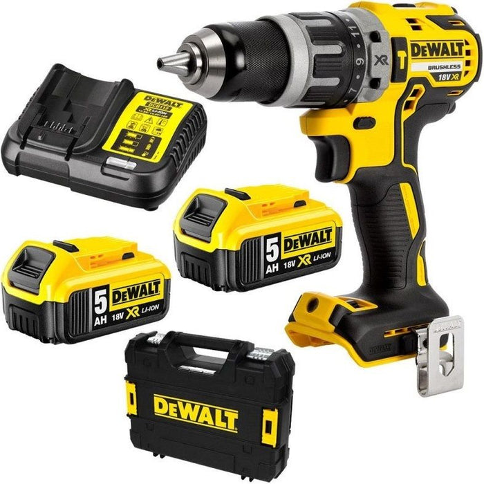 CORDLESS BRUSHLESS IMPACT DRILL DEWALT DCD796P2-QW 18 V, 70.00 nm, NUMBER OF BATTERIES 2, 5.00 Ah, CASE