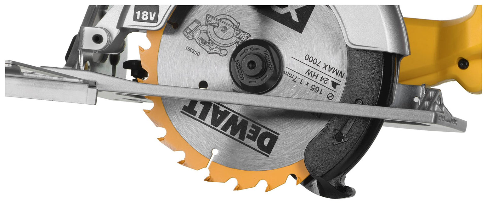 DeWALT DCS391NT circular saw Black,Silver,Yellow