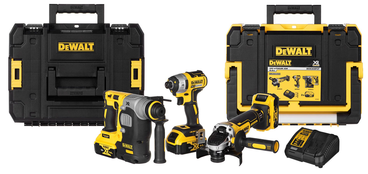 POWER TOOL COMBO KIT DEWALT DCK305P3T (DCF887+DCH273+DCG405)