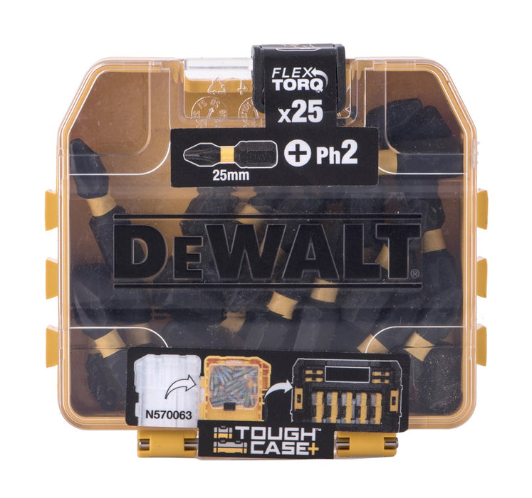 Screwdriver bits 2x25/25pcs. DT70555T DEWALT