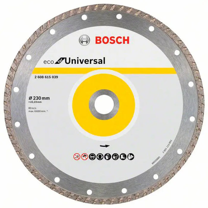 DIAMOND DISC FOR CUTTING NON-METAL BOSCH 230x22.23 - Дискове за ъглошлайфи<<<Консумативи за