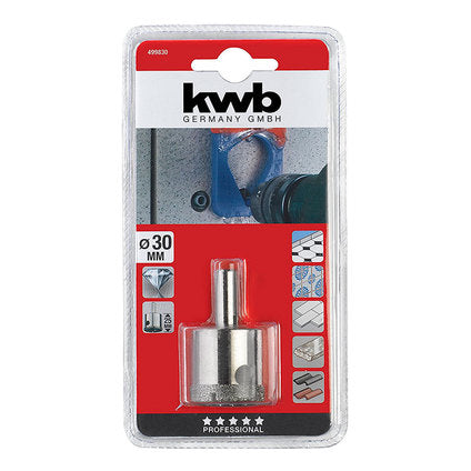 DIAMOND DRILL F 30 MM KWB - Боркорони<<<Консумативи за електроинструменти<<<Инструменти и