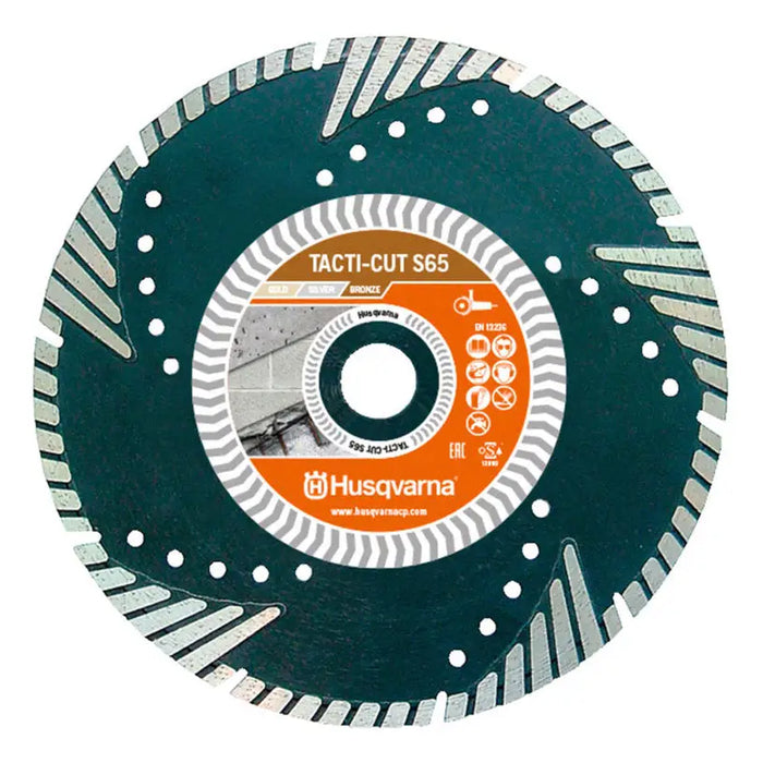 DIAMOND DRY CUTTING DISC HUSQVARNA TACTI-CUT S65 230x22.22 - Дискове за ъглошлайфи<<<Консумативи за