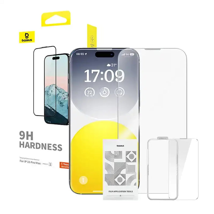 Diamond Tempered Glass Baseus 0.3mm for iPhone 15U ProMax - For smartphones<<<Tempered glass and screen