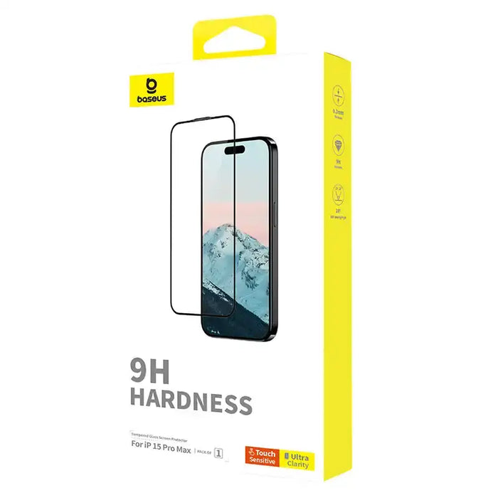 Diamond Tempered Glass Baseus 0.3mm for iPhone 15U ProMax - For smartphones<<<Tempered glass and screen