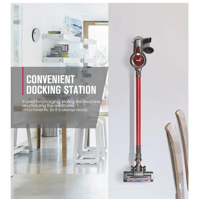 Dibea T6 Cordless Vacuum Cleaner with Docking Station and Container 7kpa Suction - Cordless Vacuum Cleaners