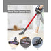 Dibea T6 Cordless Vacuum Cleaner with Docking Station and Container 7kpa Suction - Cordless Vacuum Cleaners