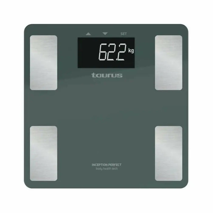 Digital Bathroom Scales Taurus INCEPTION PERFE Blue Green Tempered Glass 180 kg - Баня<<<Дом Градина<<<BigBuy&&&Кантари