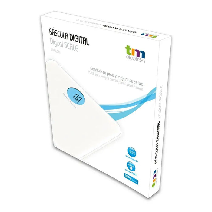 Digital Bathroom Scales TM Electron White - Баня<<<Дом Градина<<<BigBuy&&&Кантари за баня<<<Баня<<<Дом Градина<<<BigBuy