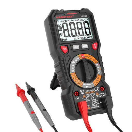 Digital Multimeter with Flashlight Habotest HT118C True RMS NCV battery testing - Measuring tools<<<Tools<<<InnproXML