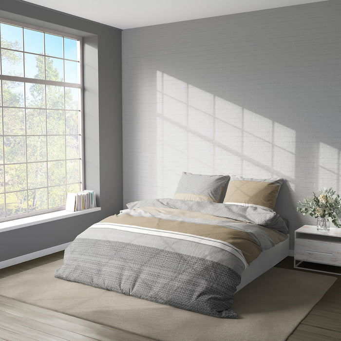 DOUBLE BEDROOM SET DILIOS 4 PIECES RANFORCE NORTH