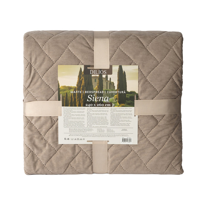 SIENA DILIOS 240X260 CM BEIGE QUILT