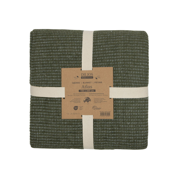 BLANKET ATLAS DILIOS 150X200 CM GREEN