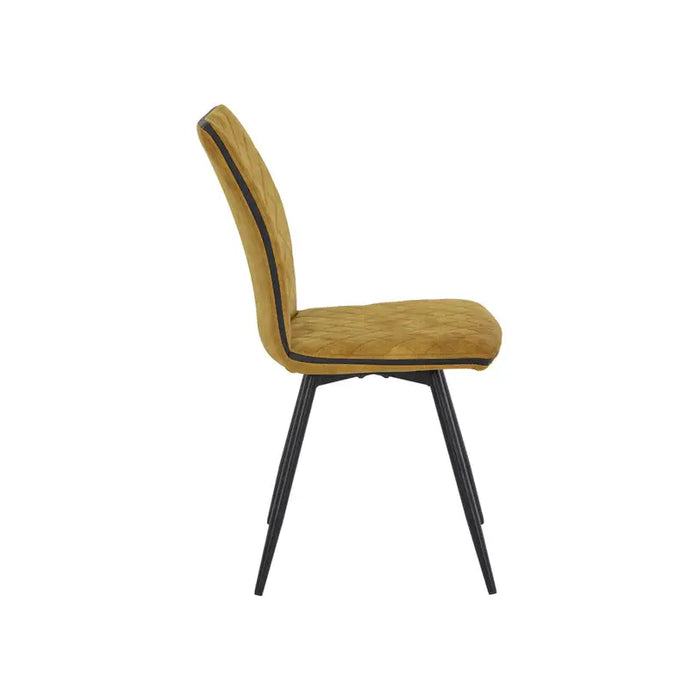DINING CHAIR LAURA GOLD - Трапезни столове<<<Мебели и обков<<<Мебели и интериор<<<Praktiker&&&Трапезни