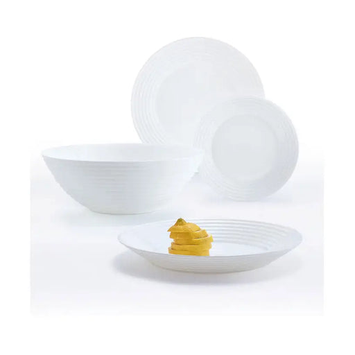 DINING SERVICE 19 PIECE WHITE LUMINARC HARENA - Сервизи чаши и чинии<<<Домашни потреби<<<Кухня<<<Praktiker