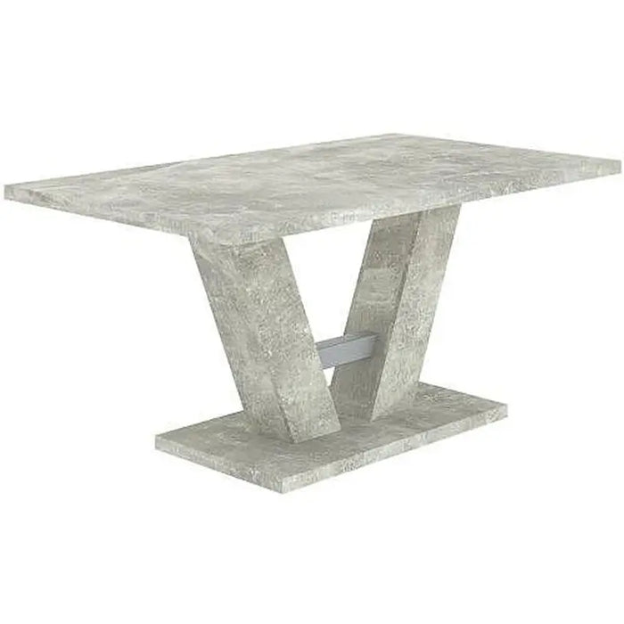 DINING TABLE VESTA CONCRETE-WHITE - Маси<<<Кухненски мебели<<<Кухня<<<Praktiker&&&Маси<<<Мебели и обков<<<Мебели и