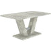 DINING TABLE VESTA CONCRETE-WHITE - Маси<<<Кухненски мебели<<<Кухня<<<Praktiker&&&Маси<<<Мебели и обков<<<Мебели и