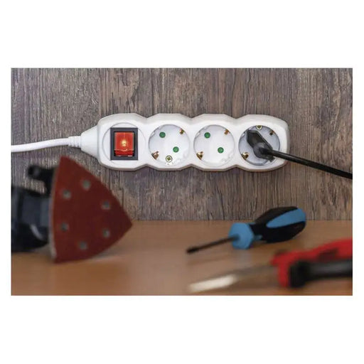 DISCONNECTOR 3M 5 SOCKETS EMOS AND KEY 16A - Разклонители и адаптери<<<Електроматериали<<<Praktiker&&&Разклонители и