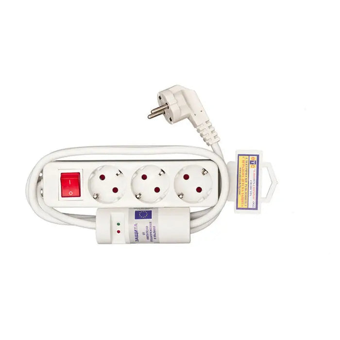 DISCONNECTOR WITH CABLE ETC 3 SOCKETS 1.5M WITH KEY 73911 - Разклонители и