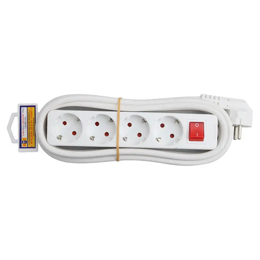 DISCONNECTOR WITH CABLE ETC 4 SOCKETS 1.5M WITH KEY DZ 14911 - Разклонители и