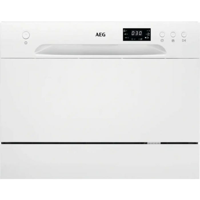 Dishwasher compact AEG FFB21200CW + Detergent Electrolux M2DCP050 for cleaning dishwashers - Съдомиялни