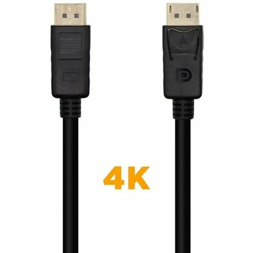 DisplayPort Cable Aisens A124-0387 Black 5 m - Компютър Кабели и адаптери<<<Компютри| Електроника<<<BigBuy&&&Кабели