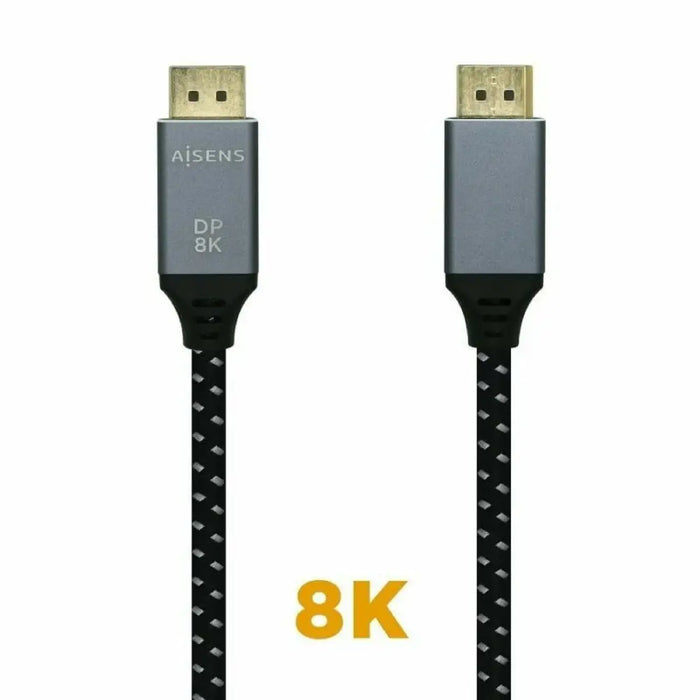 DisplayPort Cable Aisens A149-0436 Black Black/Grey 1,5 m - Компютър Кабели и адаптери<<<Компютри|