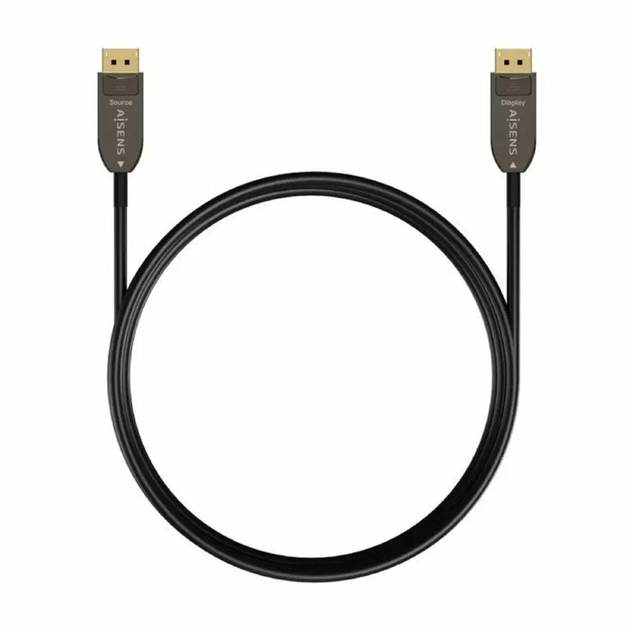 DisplayPort Cable Aisens A155-0608 Black 20 m - Компютър Кабели и адаптери<<<Компютри| Електроника<<<BigBuy&&&Кабели