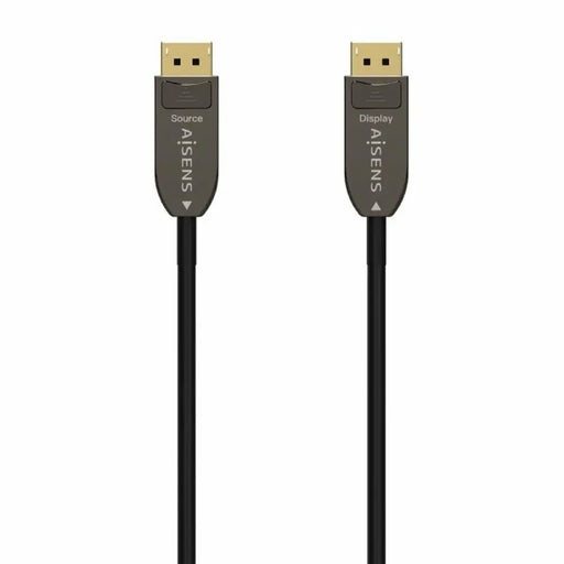 DisplayPort Cable Aisens A155-0610 Black 50 m - Компютър Кабели и адаптери<<<Компютри| Електроника<<<BigBuy&&&Кабели