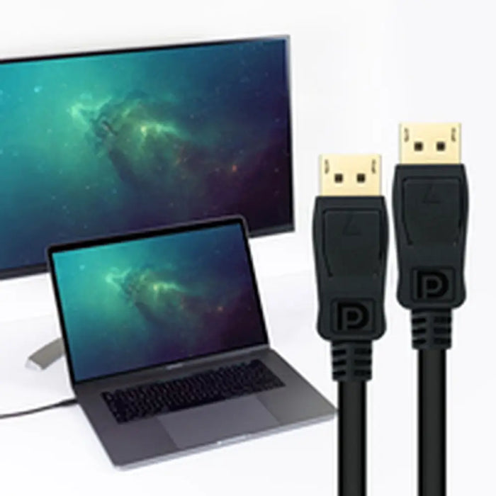 DisplayPort Cable NANOCABLE 10.15.2603 Black 3 m - Компютър Кабели и адаптери<<<Компютри| Електроника<<<BigBuy&&&Кабели