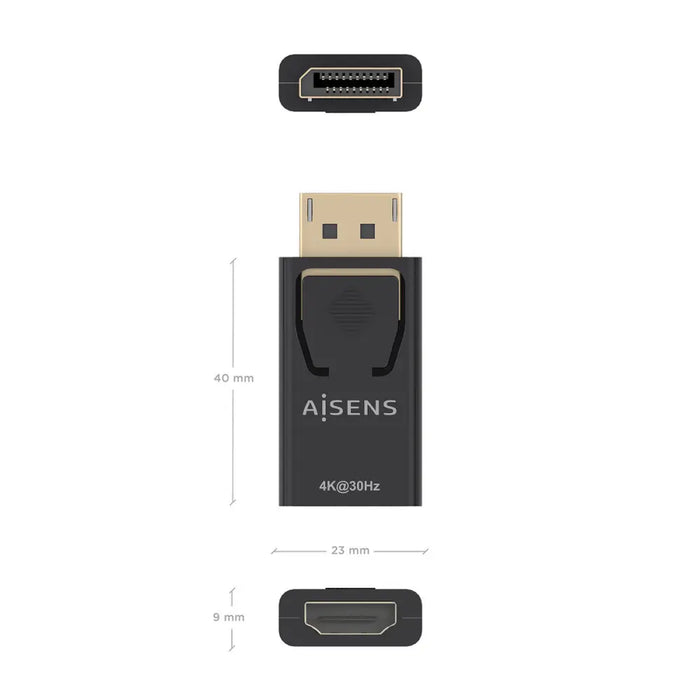DisplayPort to HDMI Adapter Aisens A125-0949 Black - Компютър Кабели и адаптери<<<Компютри|