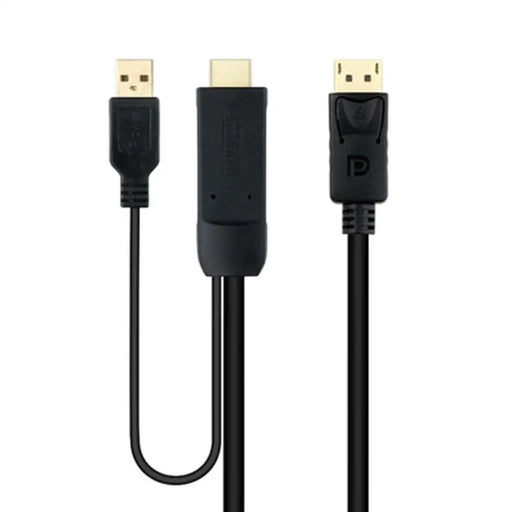 DisplayPort to HDMI Cable NANOCABLE 10.15.4352 Black 1,8 m 4K Ultra HD - Компютър Кабели и адаптери<<<Компютри|