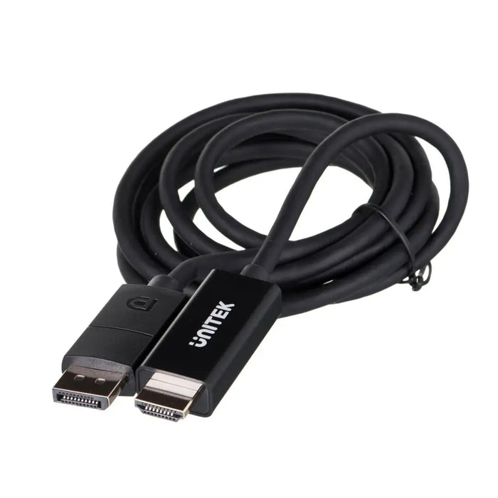 DisplayPort to HDMI Cable Unitek V1608A Black 1,8 m - Адаптери<<<Компютър Кабели и адаптери<<<Компютри|