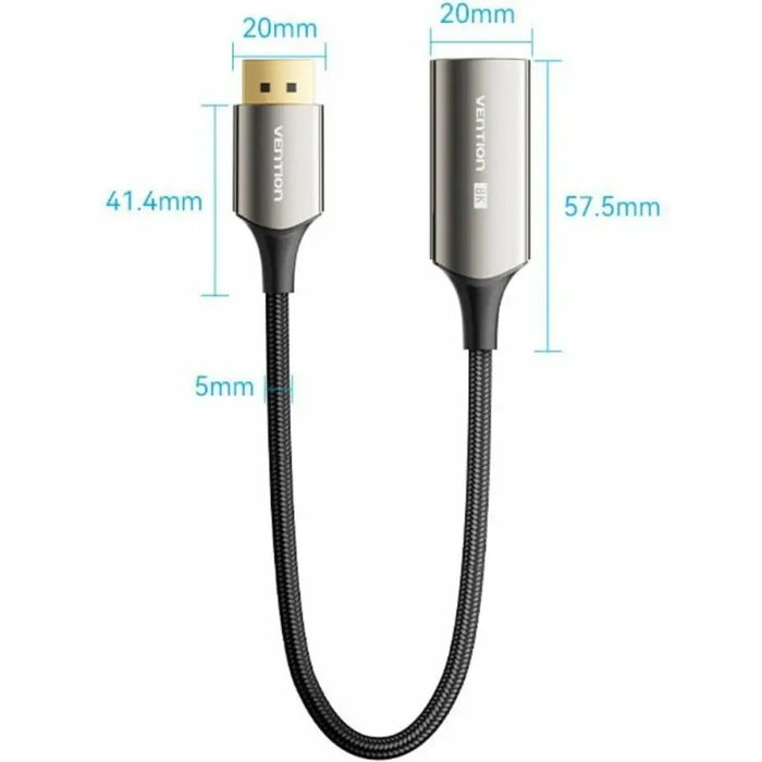 DisplayPort to HDMI Cable Vention HFNBC Black - Компютър Кабели и адаптери<<<Компютри|