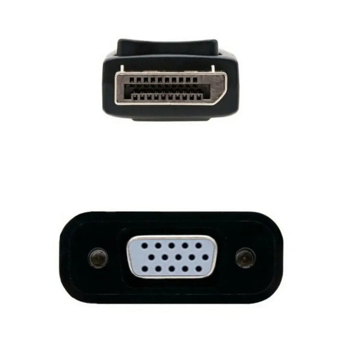 DisplayPort to SVGA adapter NANOCABLE 10.16.0602 Black 15 cm - Компютър Кабели и адаптери<<<Компютри|