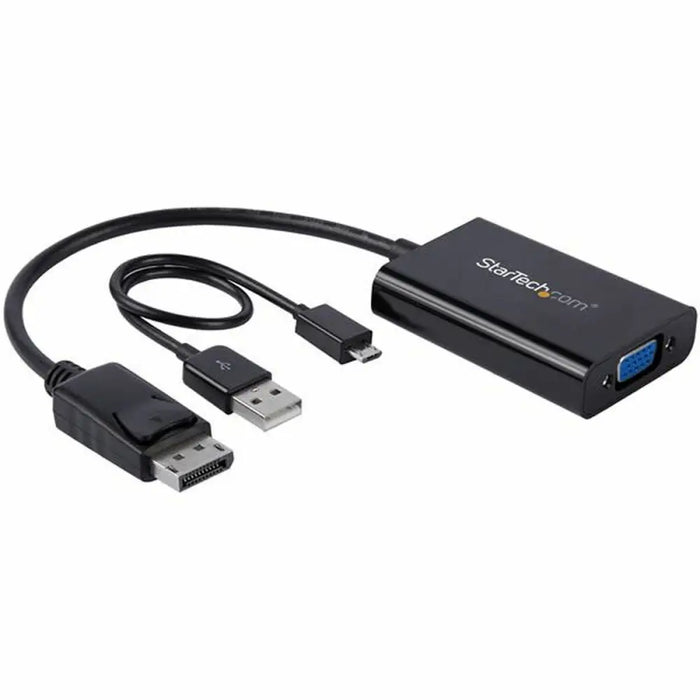 DisplayPort to SVGA adapter Startech DP2VGAA Black - Компютър Кабели и адаптери<<<Компютри|