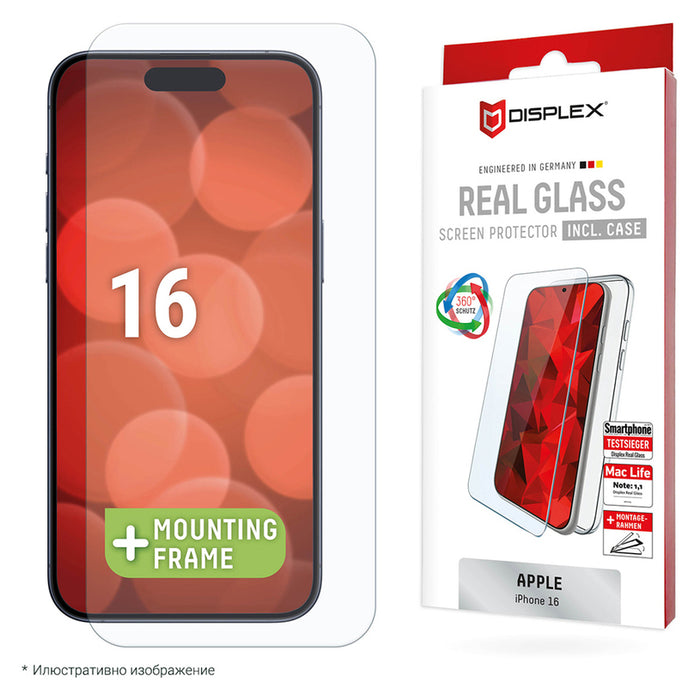 DISPLEX GLASS IPHONE 16 + SILI CS 02001
