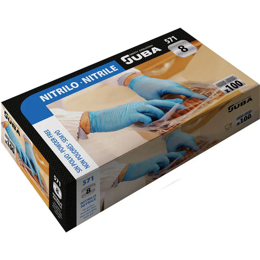 Disposable Gloves JUBA Blue Powder-free Box (100 Units) - Почистване Прахосмукачки И Гладене<<<Дом