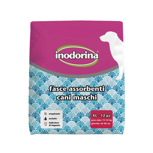 Disposable nappies Inodorina 12 Units - Домашни Животни<<<Дом Градина<<<BigBuy&&&Здраве и хигиена<<<Домашни