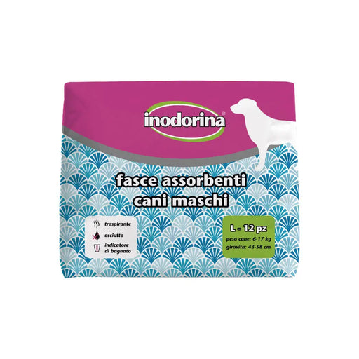 Disposable nappies Inodorina 12 Units - Домашни Животни<<<Дом Градина<<<BigBuy&&&Здраве и хигиена<<<Домашни