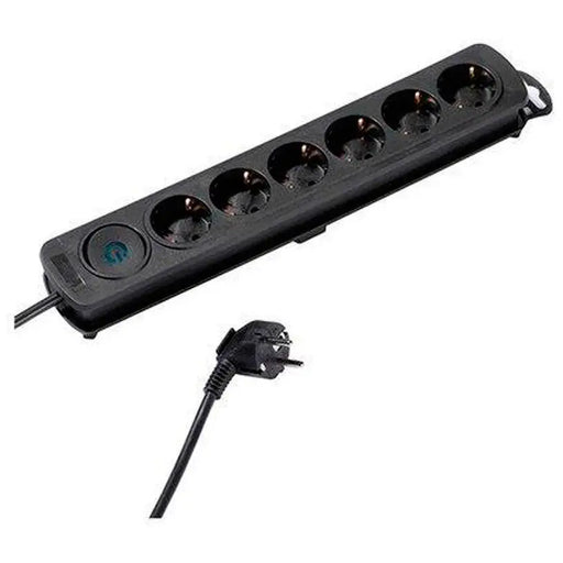 DISTRIBUTOR WITH CABLE VIVANCO 6 GN. WITH KEY 1.4M 37648 - Разклонители и