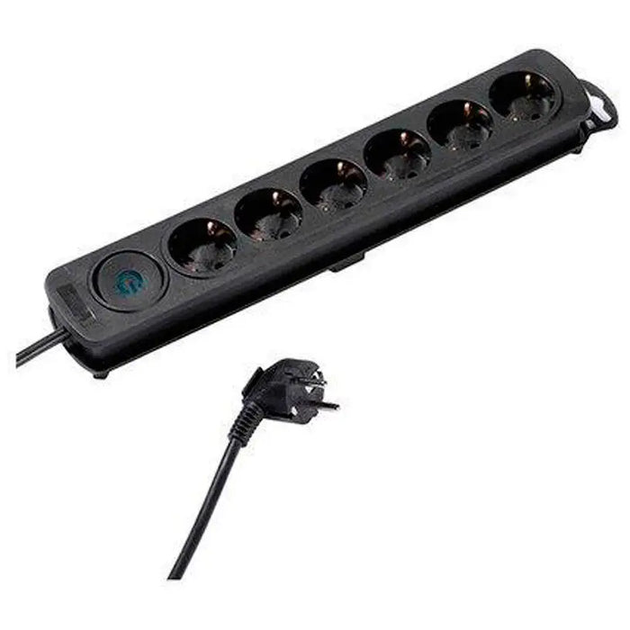 DISTRIBUTOR WITH CABLE VIVANCO 6 GN. WITH KEY 1.4M 37648 - Разклонители и