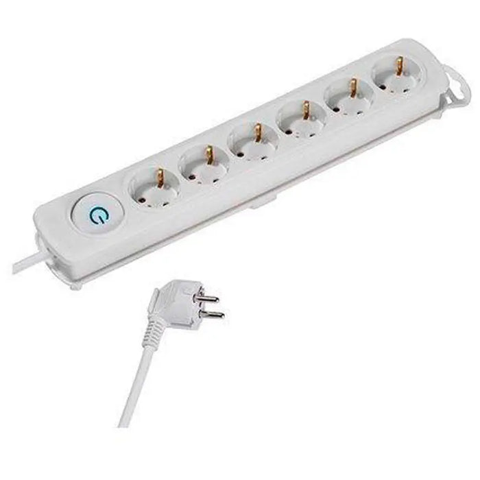 DISTRIBUTOR WITH CABLE VIVANCO 6 GN. WITH KEY 2.5M 37649 - Разклонители и