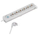 DISTRIBUTOR WITH CABLE VIVANCO 6 GN. WITH KEY 2.5M 37649 - Разклонители и