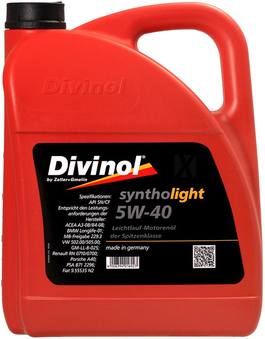 DIVINOL SINTHOLIGHT 5W-40 5L