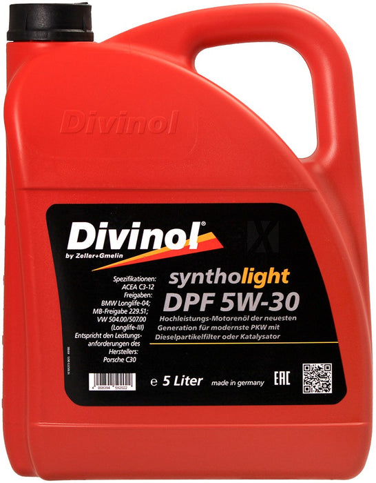 DIVINOL SYNTHOLIGHT DPF 5W-30 5L